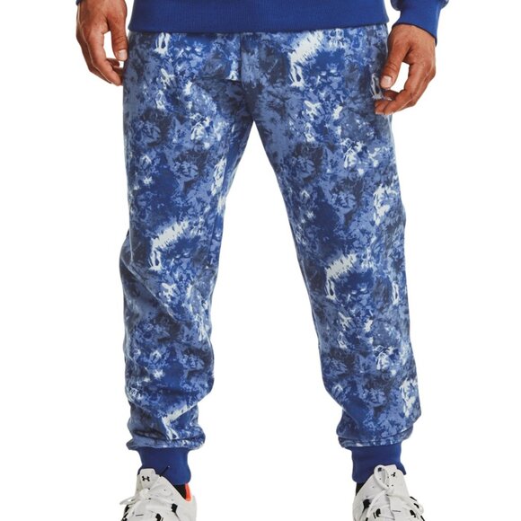 Under Armour Other - Under Armour Mens Rival Fleece Cloud Camo Jogger Pants,Blue,Medium
